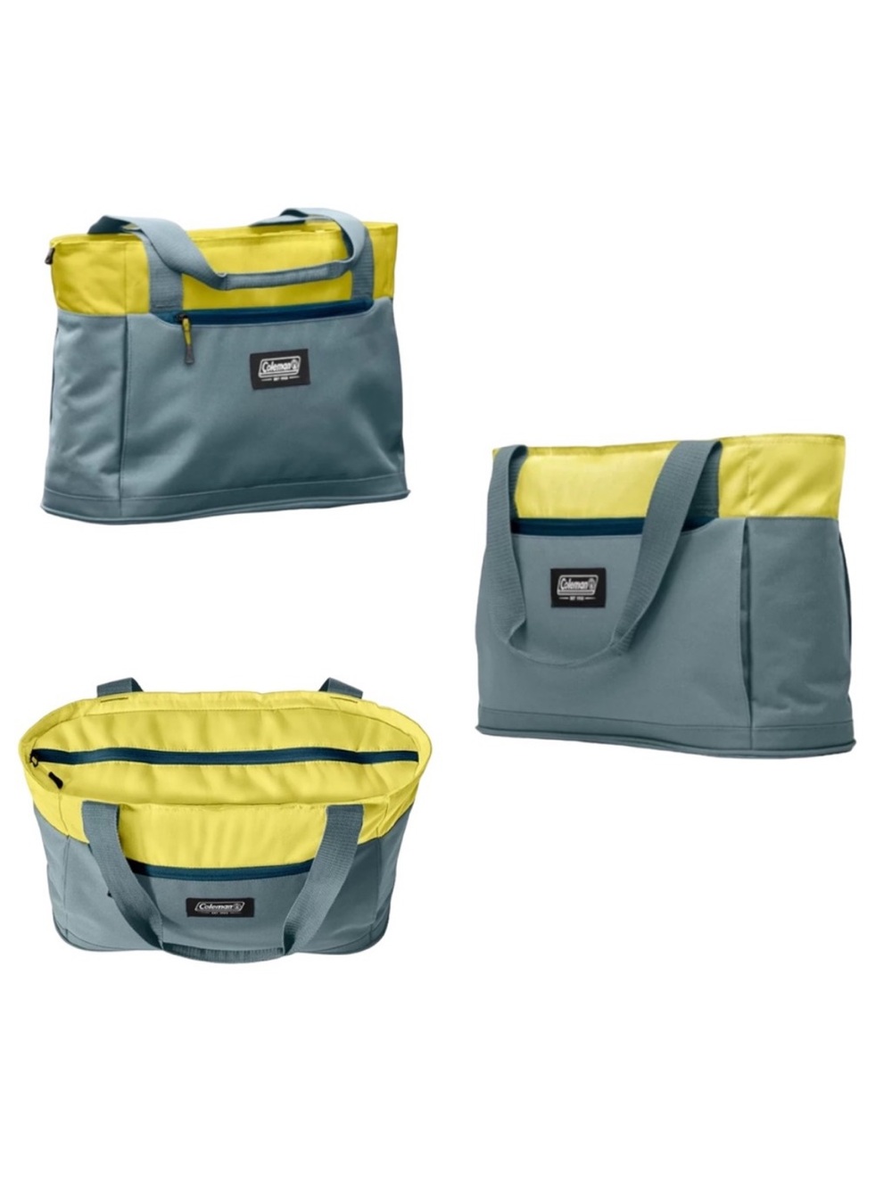 Coleman Outlander 28 Can Soft Cooler Tote, Deep Fossil And Sunrise